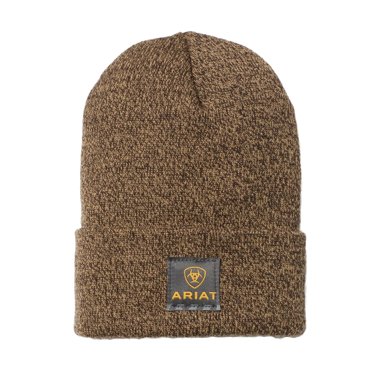 Ariat® Men's Rebar Dark Brown & Sandstone Watch Cap Beanie 10032966