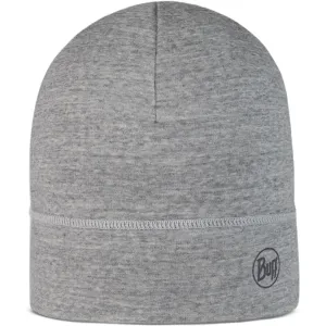 Buff Unisex Merino Wool Lightweight Beanie Hat - Light Grey