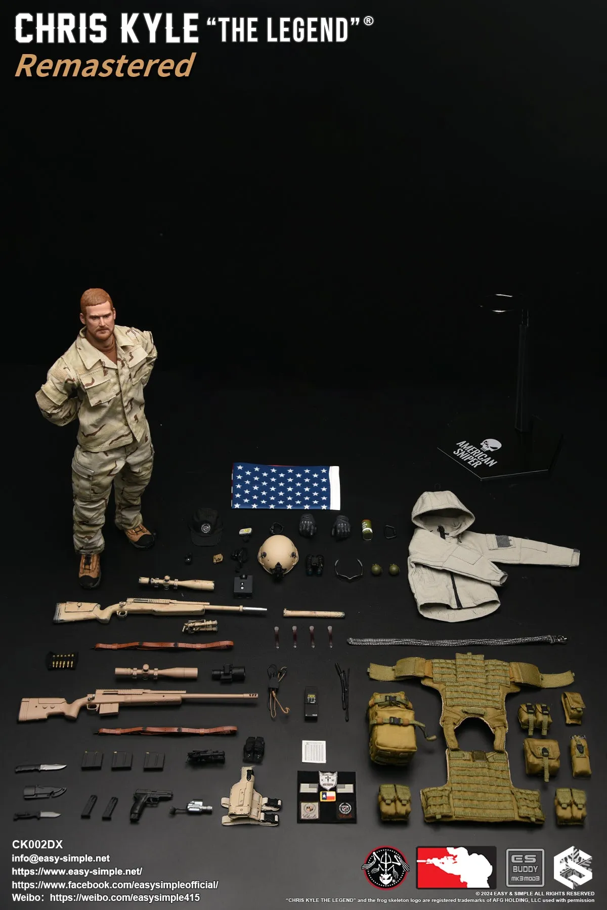 Chris Kyle Remastered DX - CIRAS Plate Carrier Vest w/Pouch Set