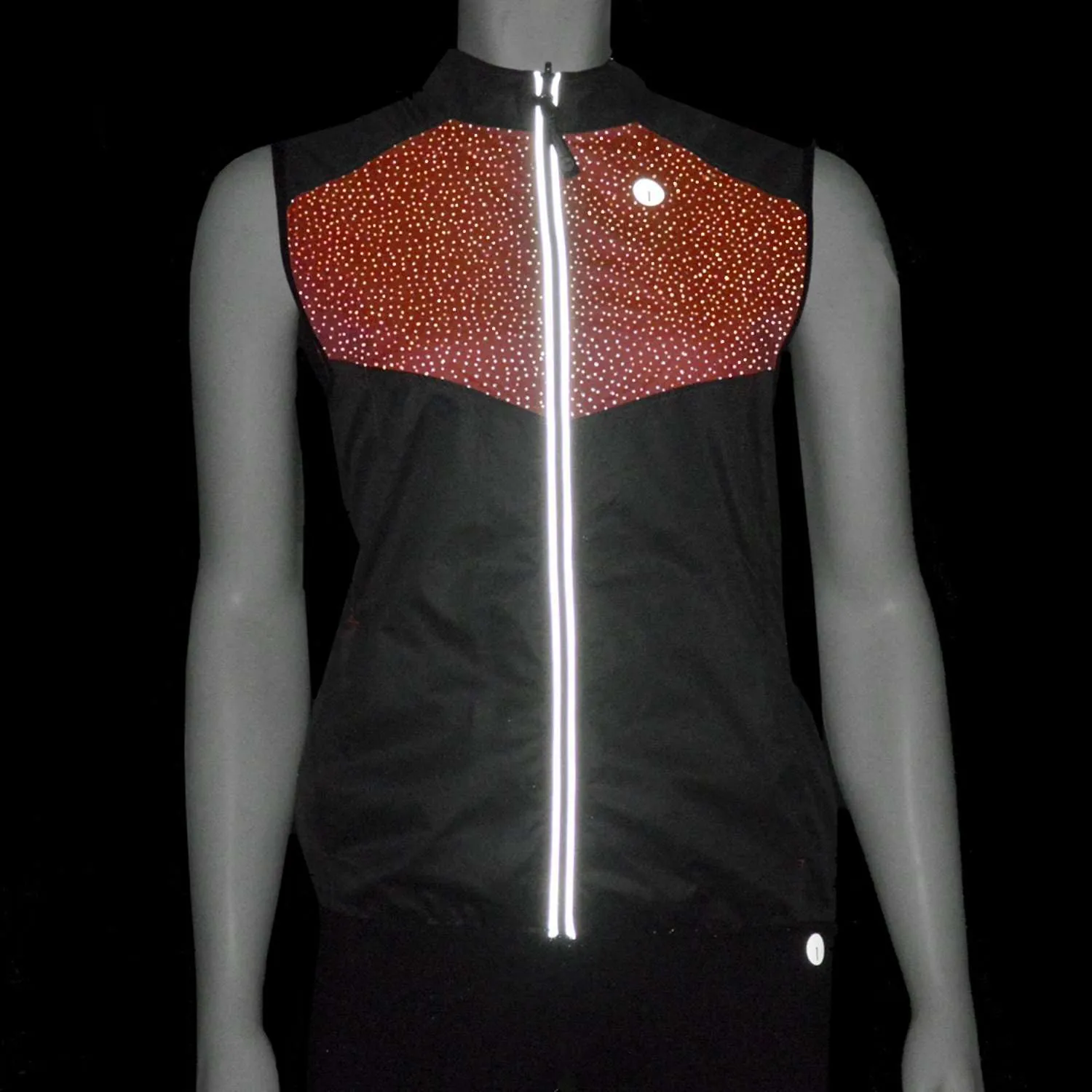 FINAL SALE: Venture Packable Women's Reflective Vest in Graphite / Coral Glo