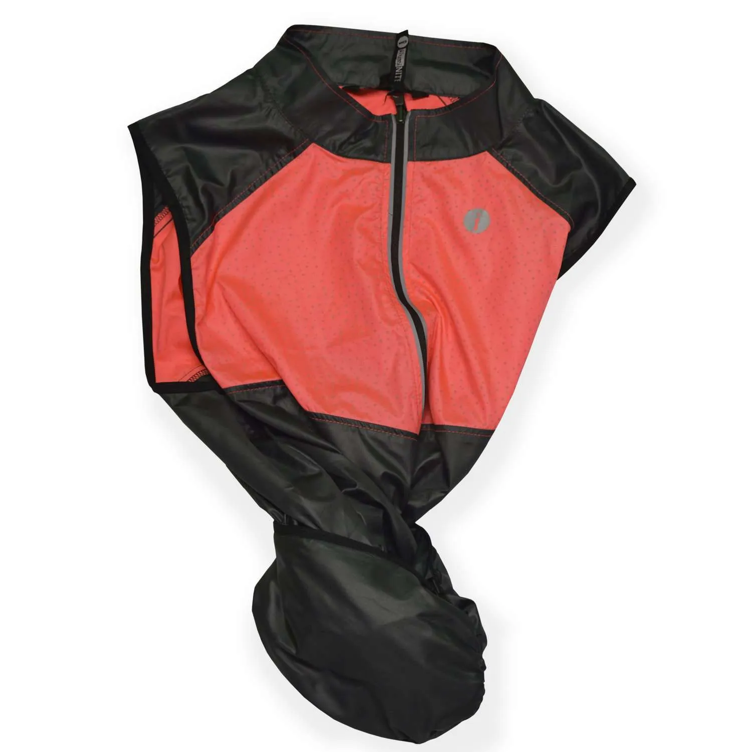 FINAL SALE: Venture Packable Women's Reflective Vest in Graphite / Coral Glo