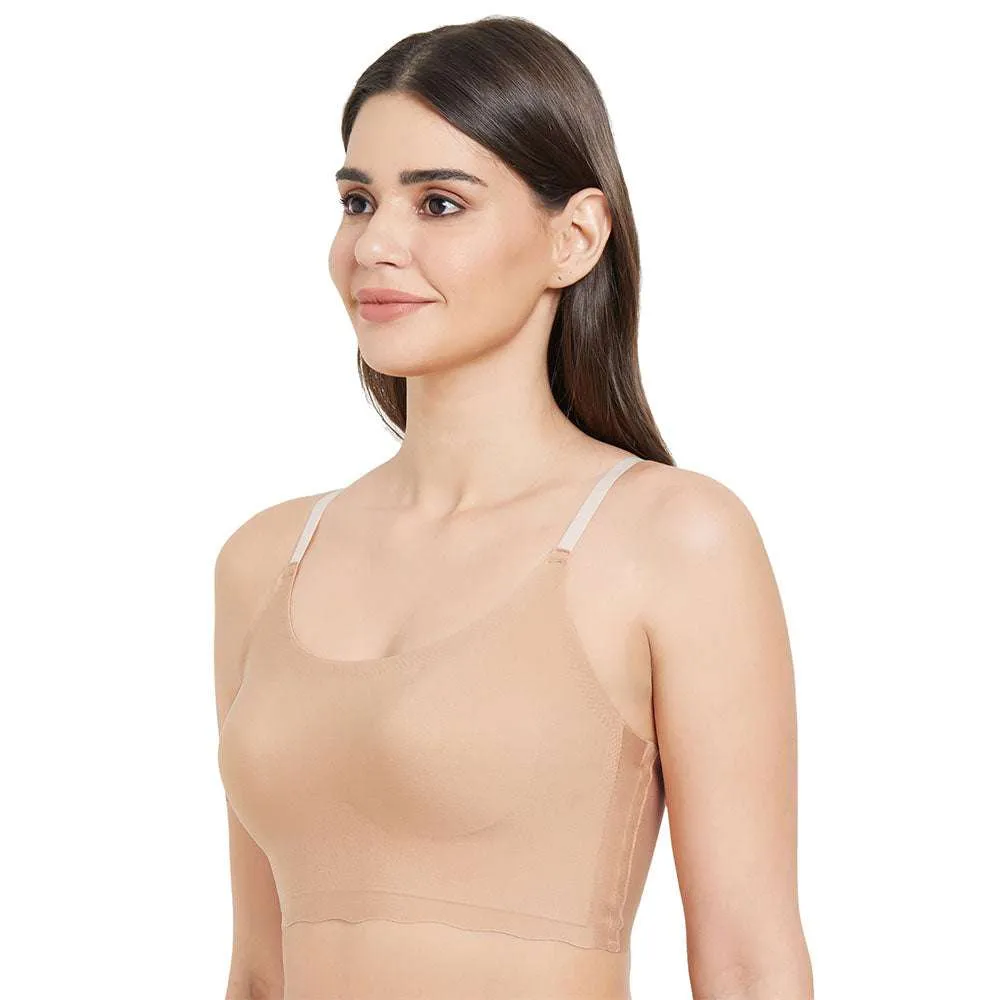 Gococi Padded Non-Wired Full Coverage Seamless T-Shirt Bra - Beige