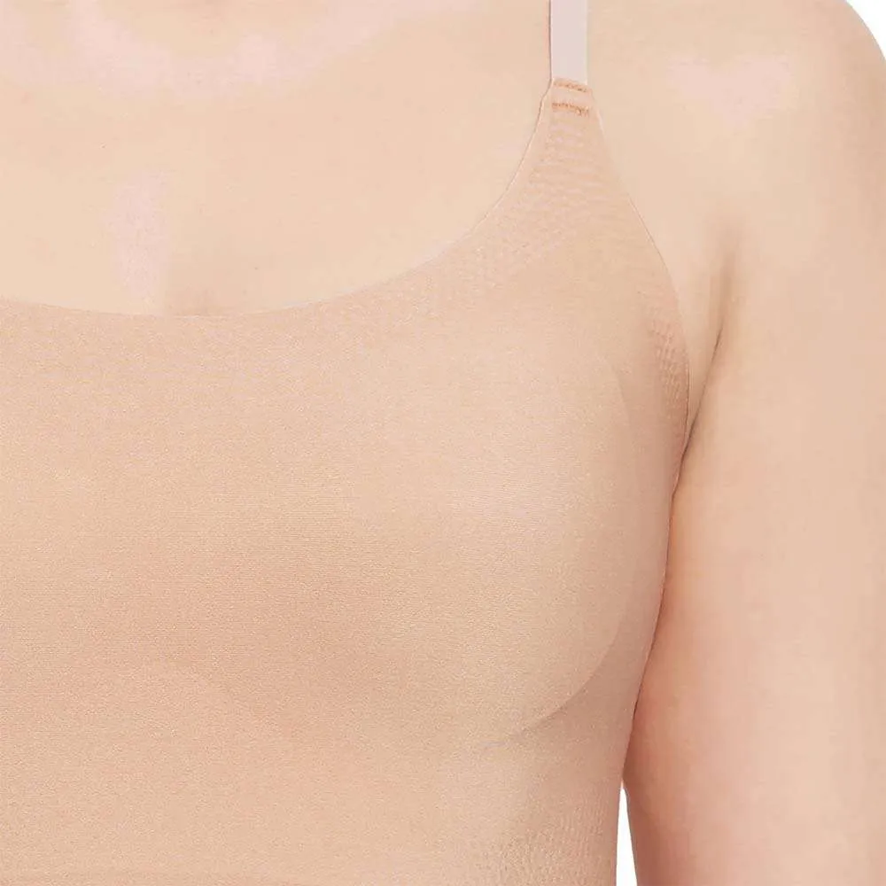 Gococi Padded Non-Wired Full Coverage Seamless T-Shirt Bra - Beige