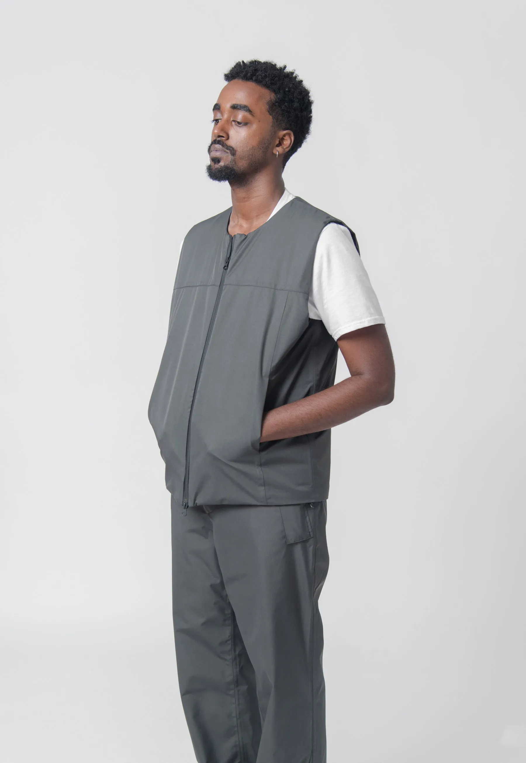 Gore-Tex 2L Insulated Padded Vest Coal Grey