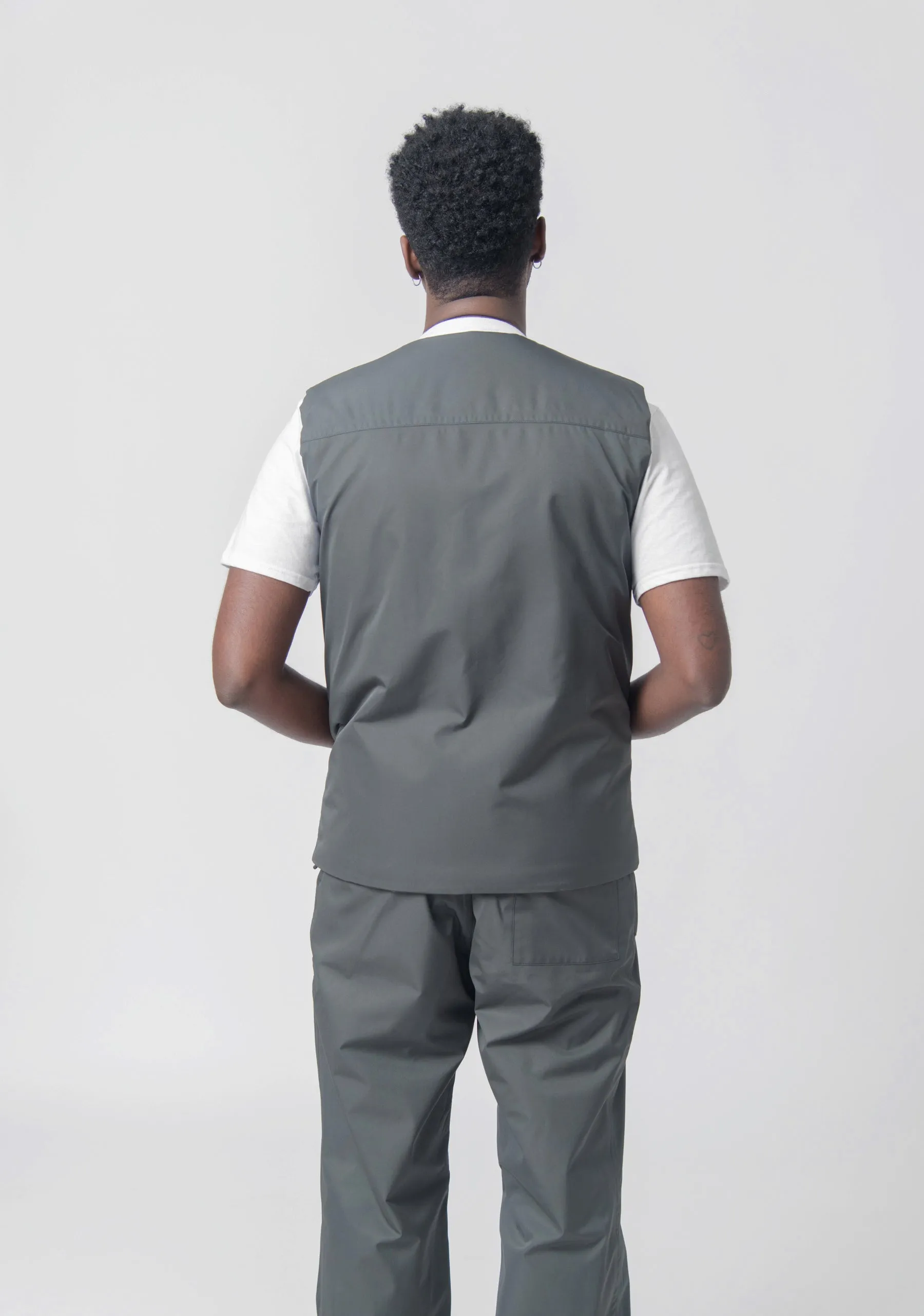 Gore-Tex 2L Insulated Padded Vest Coal Grey