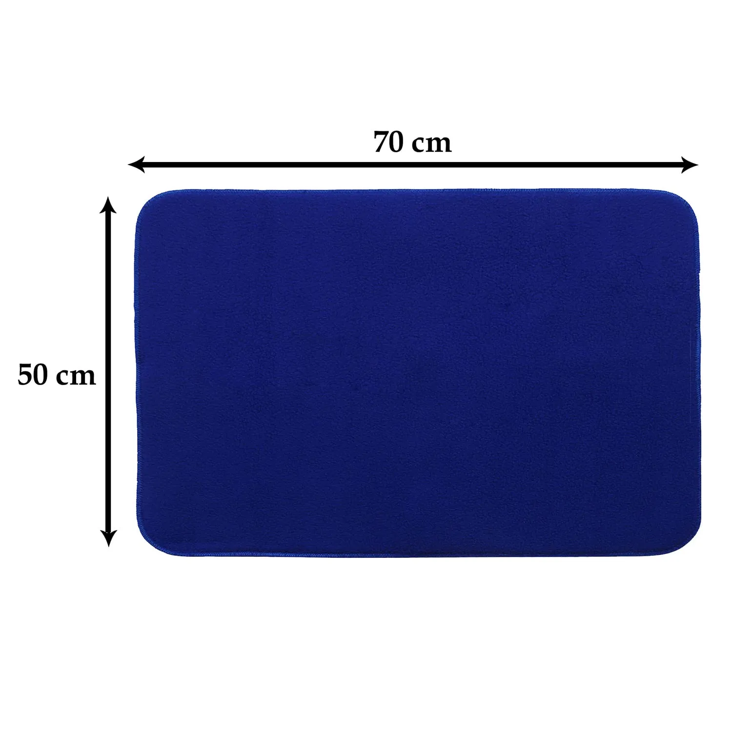Heart Home Microfiber Reversible Dish Drying Mat with Absorbent Parity for Kitchen 27"x 19",Pack of 3 (Blue)