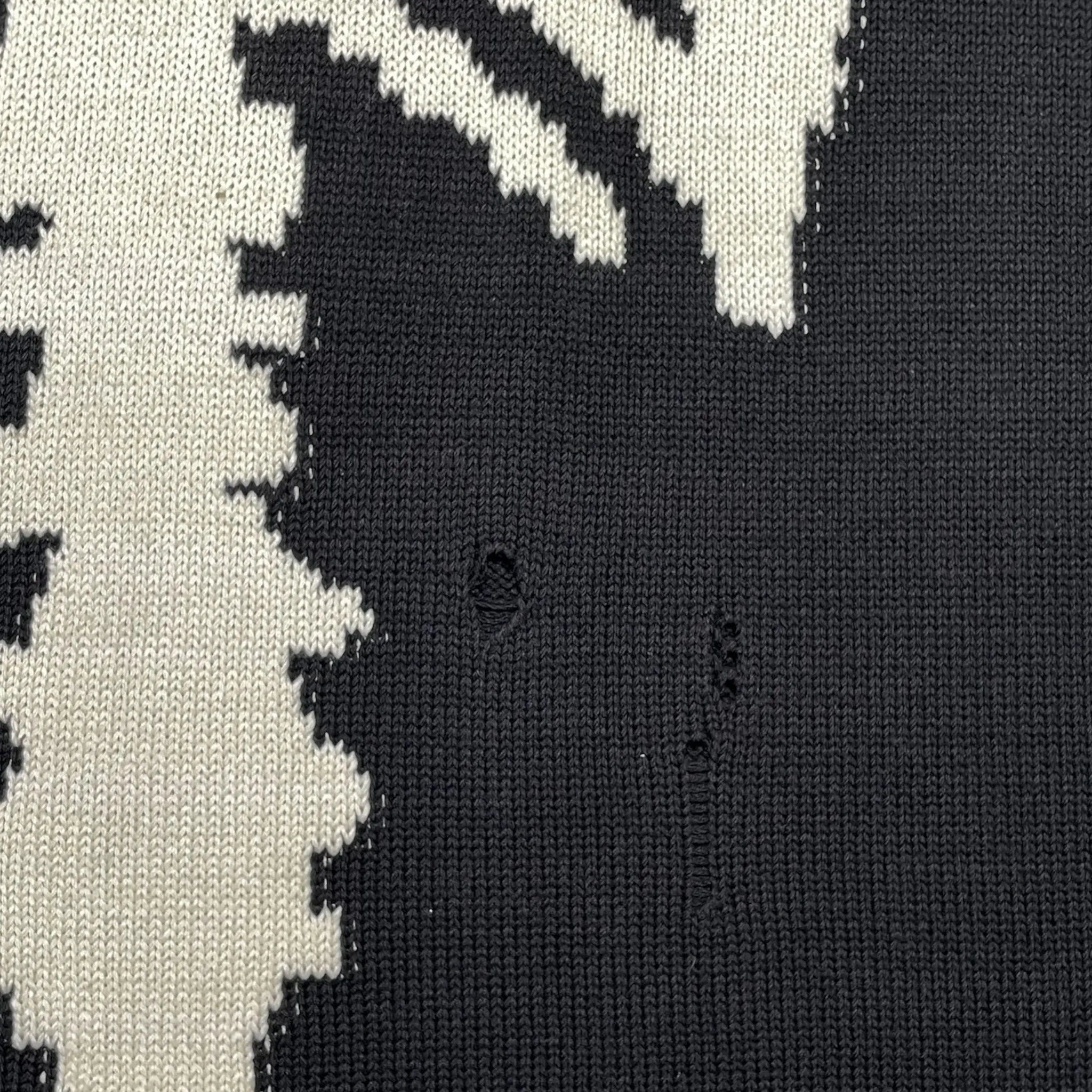 Kapital 5G Cotton Knit Bone Vest Black Pre-Owned