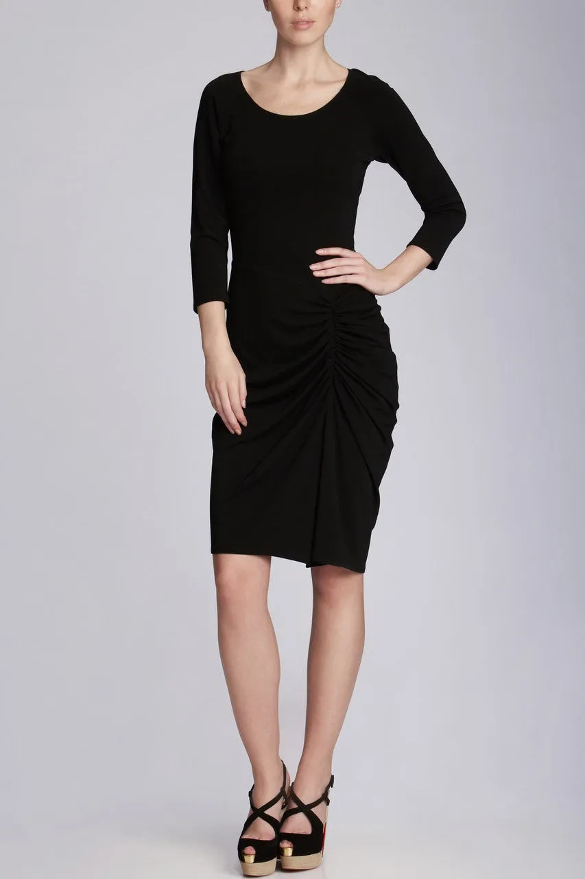 Matte Jersey Ruched Dress