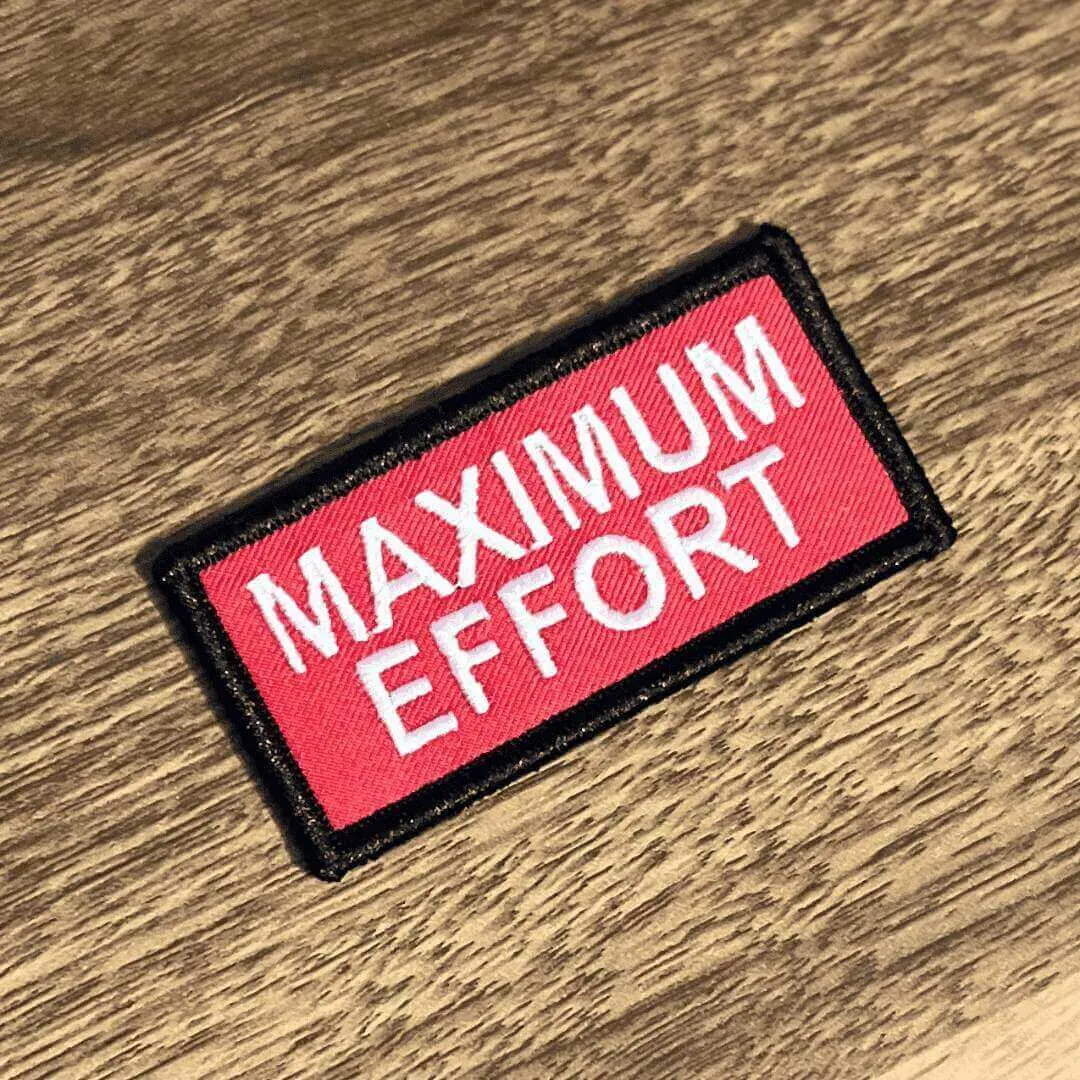Maximum Effort Morale Patch
