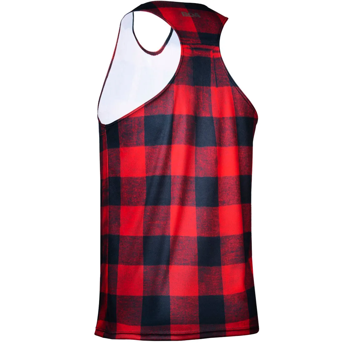 Men's Competitor Lite Printed Singlet - Buffalo Plaid