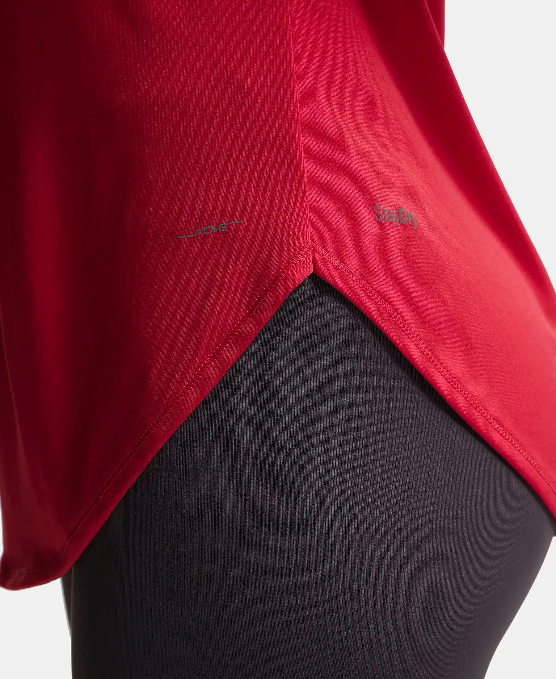 Microfiber Fabric Relaxed Fit Solid Curved Hem Styled Half Sleeve T-Shirt - Virtual Pink