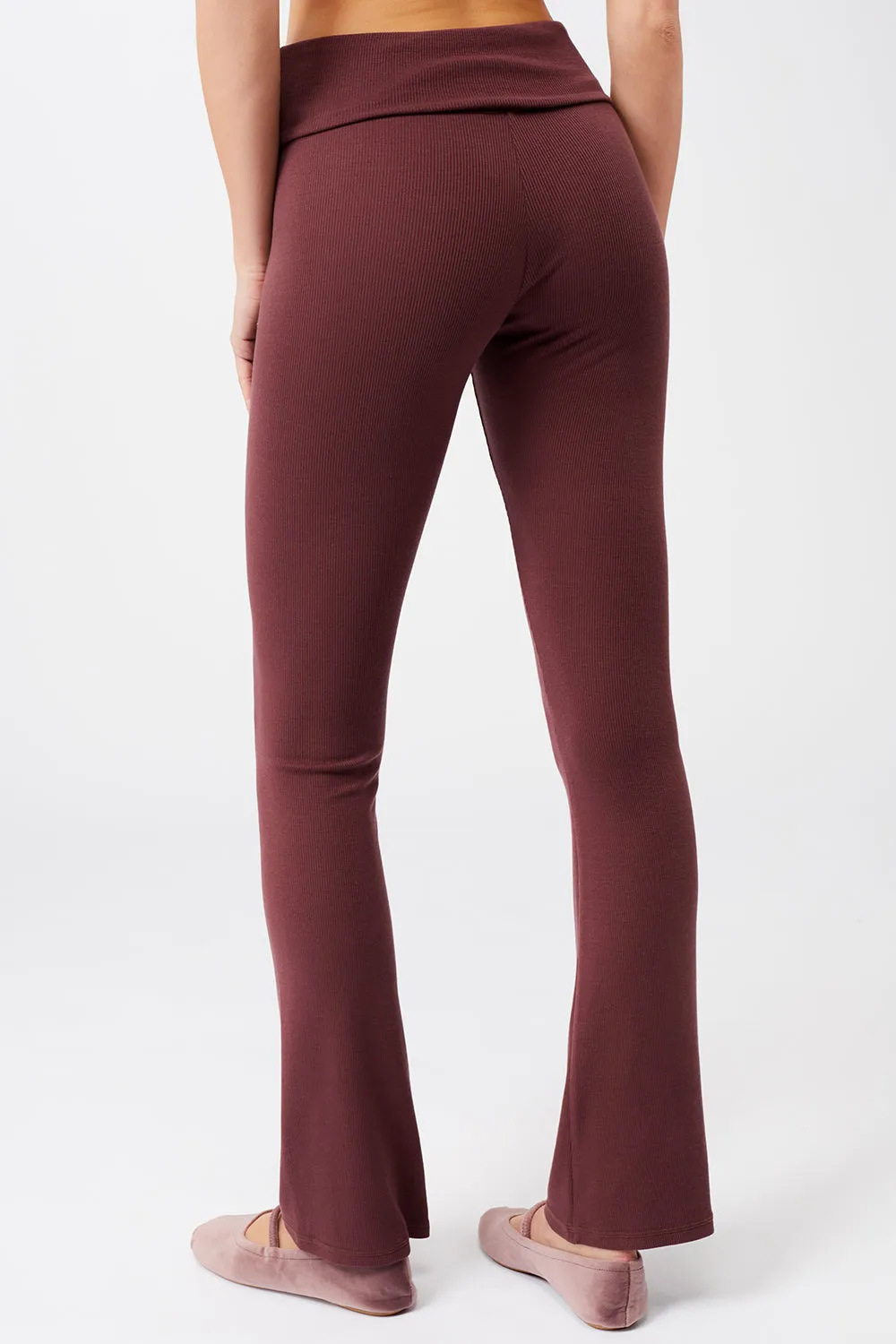New Ripped Studio Bra   Ribbed Rolldown Ruby