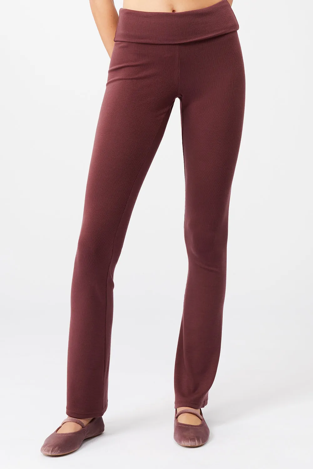 New Ripped Studio Bra   Ribbed Rolldown Ruby