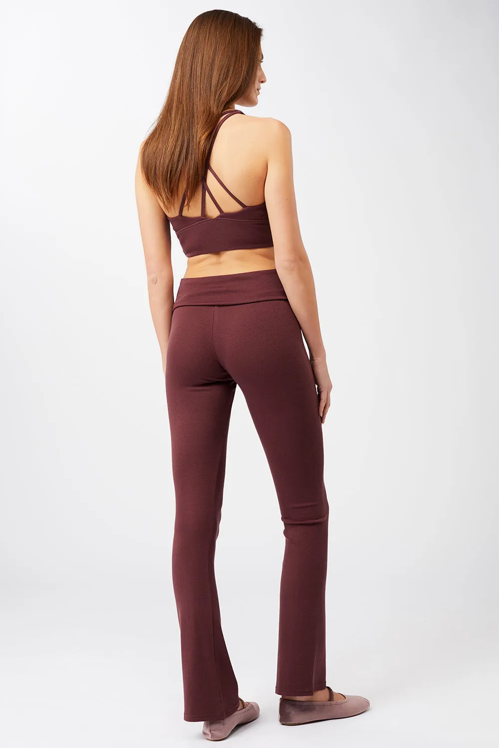 New Ripped Studio Bra   Ribbed Rolldown Ruby
