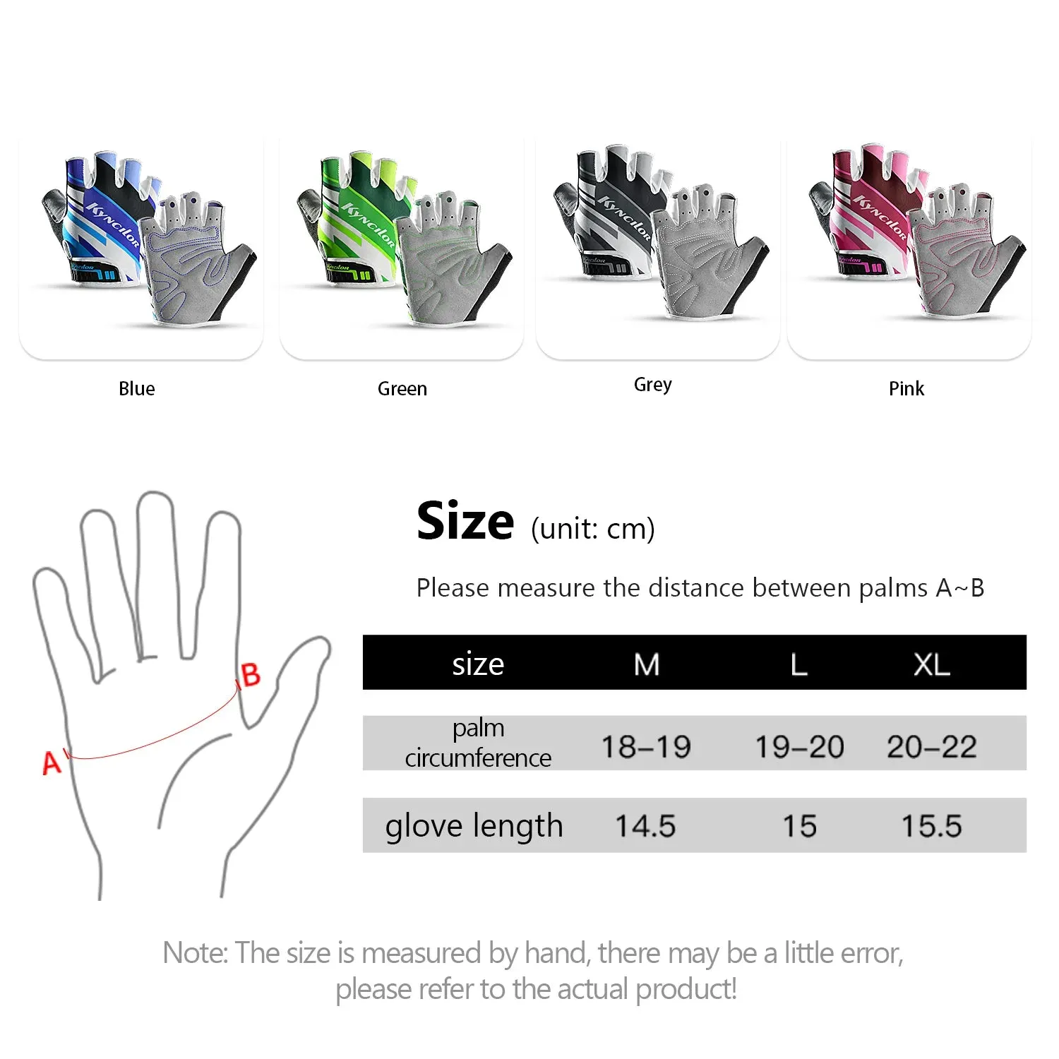 Outdoor Sports Cycling Gloves Half-Finger Men and Women Anti-slip Breathable Non-Slip Short-Finger Bicycle Motorbike Gloves