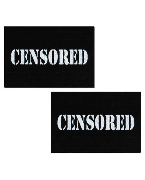 Pastease Censored Pastie - Black-white O-s