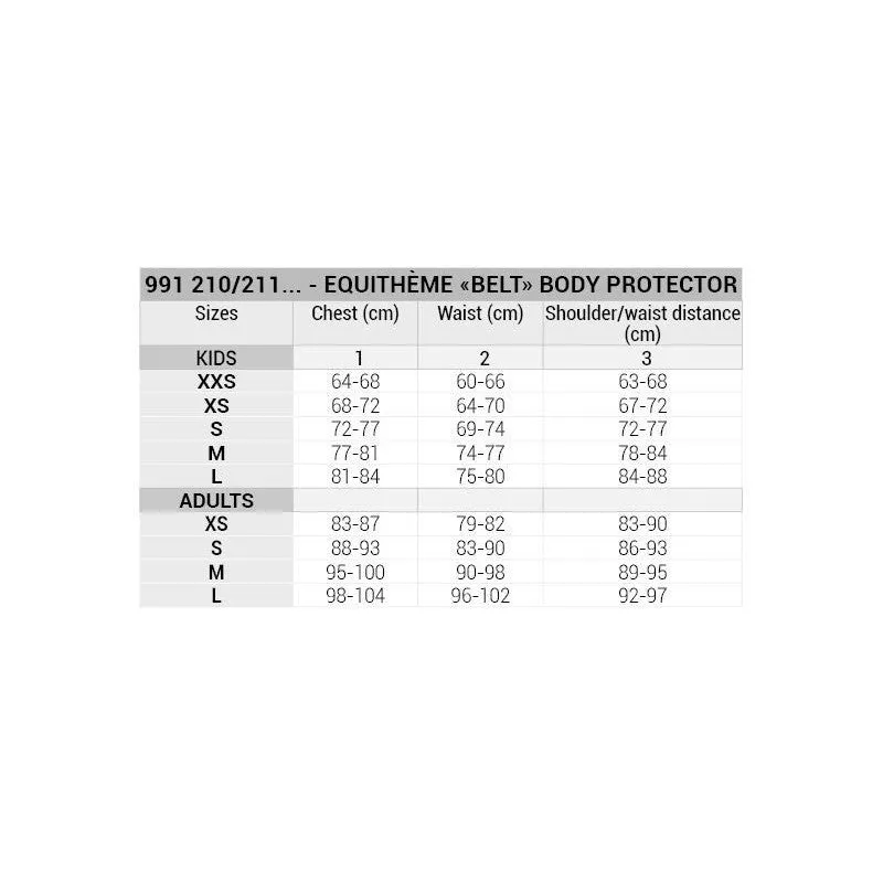 "Belt” Body Protector