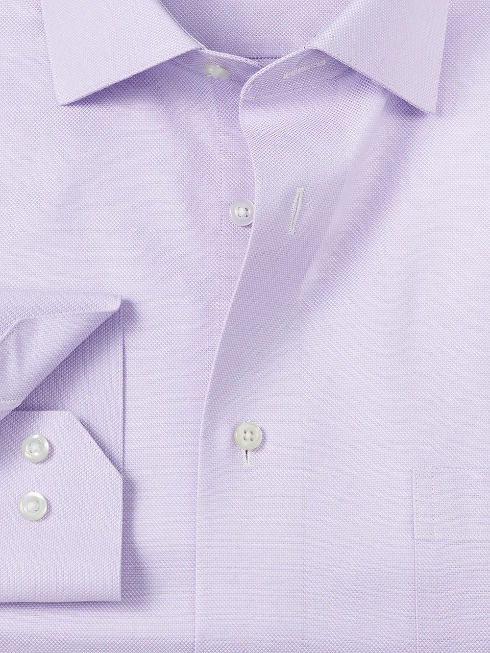 Royal Oxford Comfort Stretch Non-Iron Solid Dress Shirt - Lavender