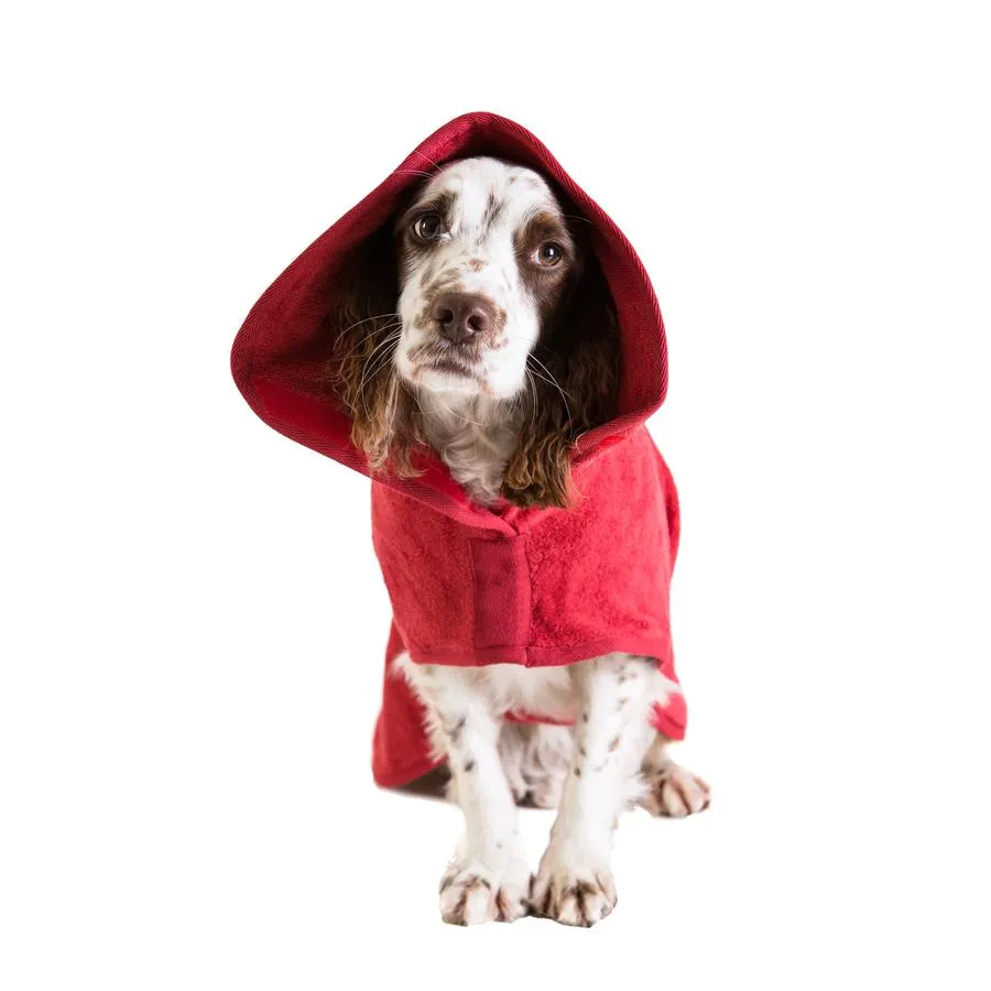 Ruff and Tumble Dog Drying Coat - Brick Red