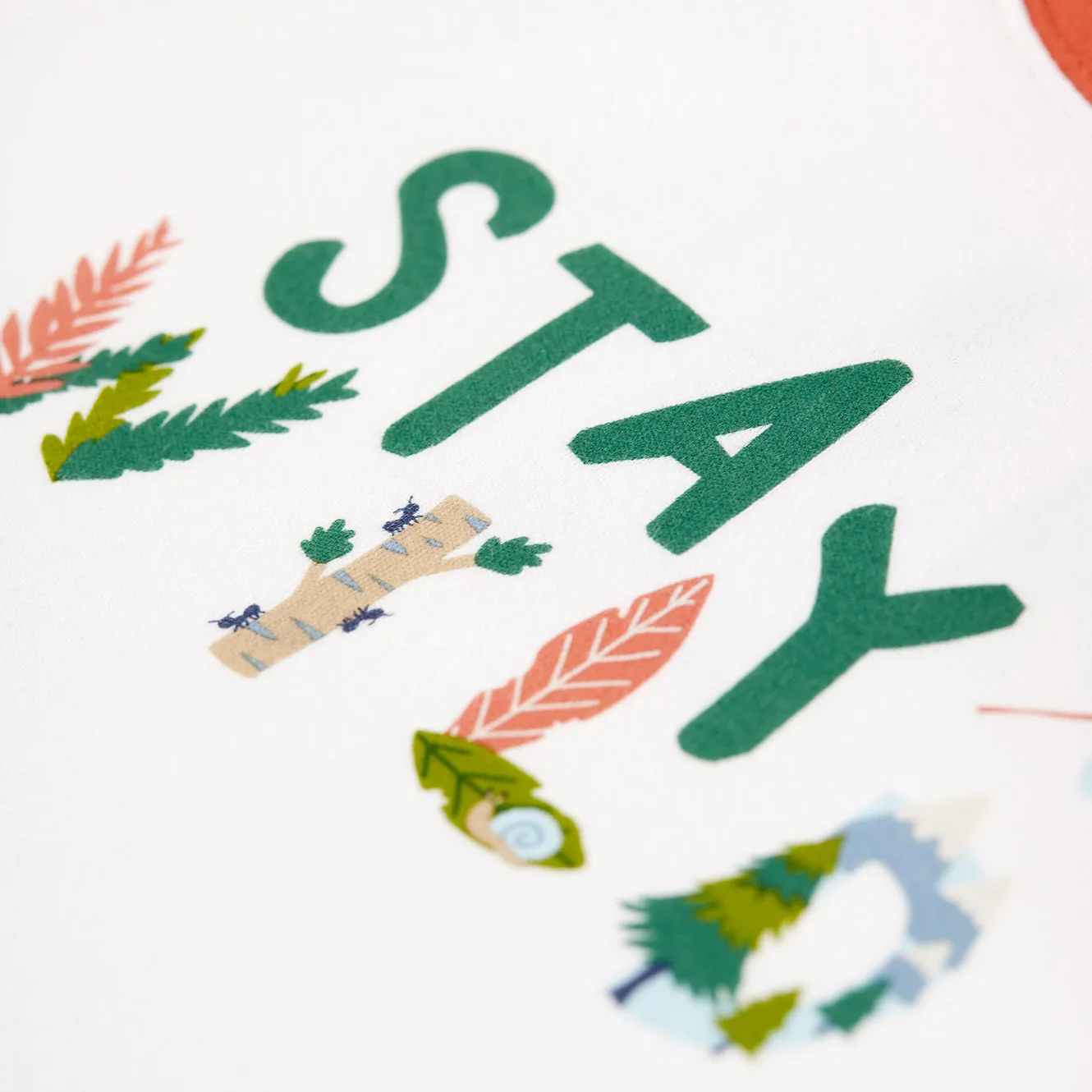 Stay wild raglan top
