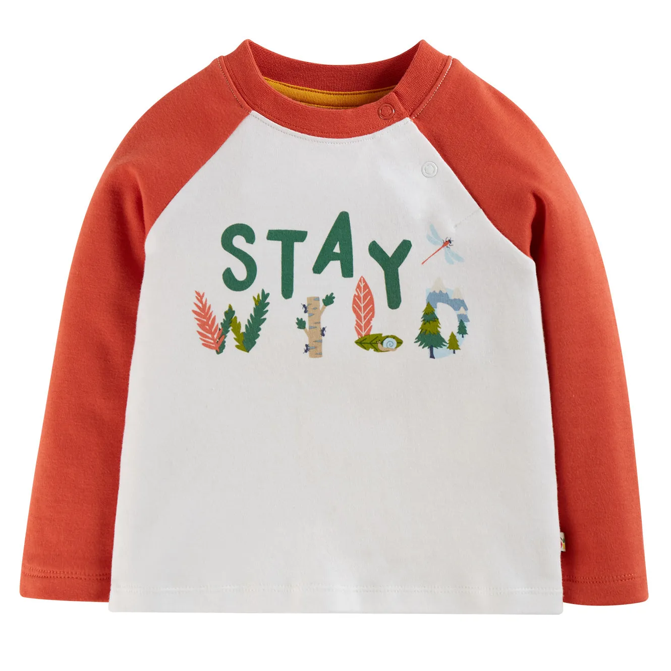 Stay wild raglan top