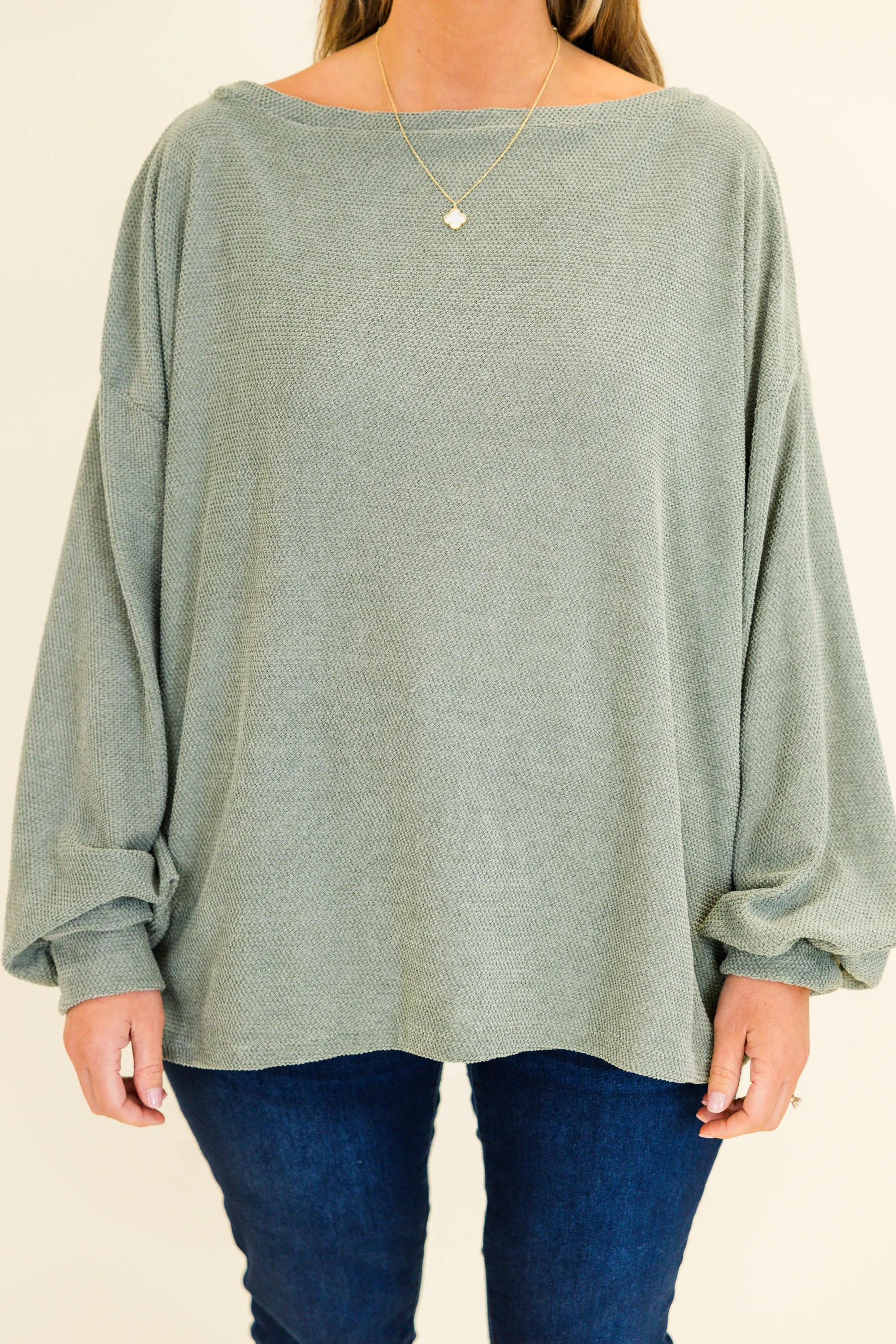 Suave Sweetheart Top, Sage