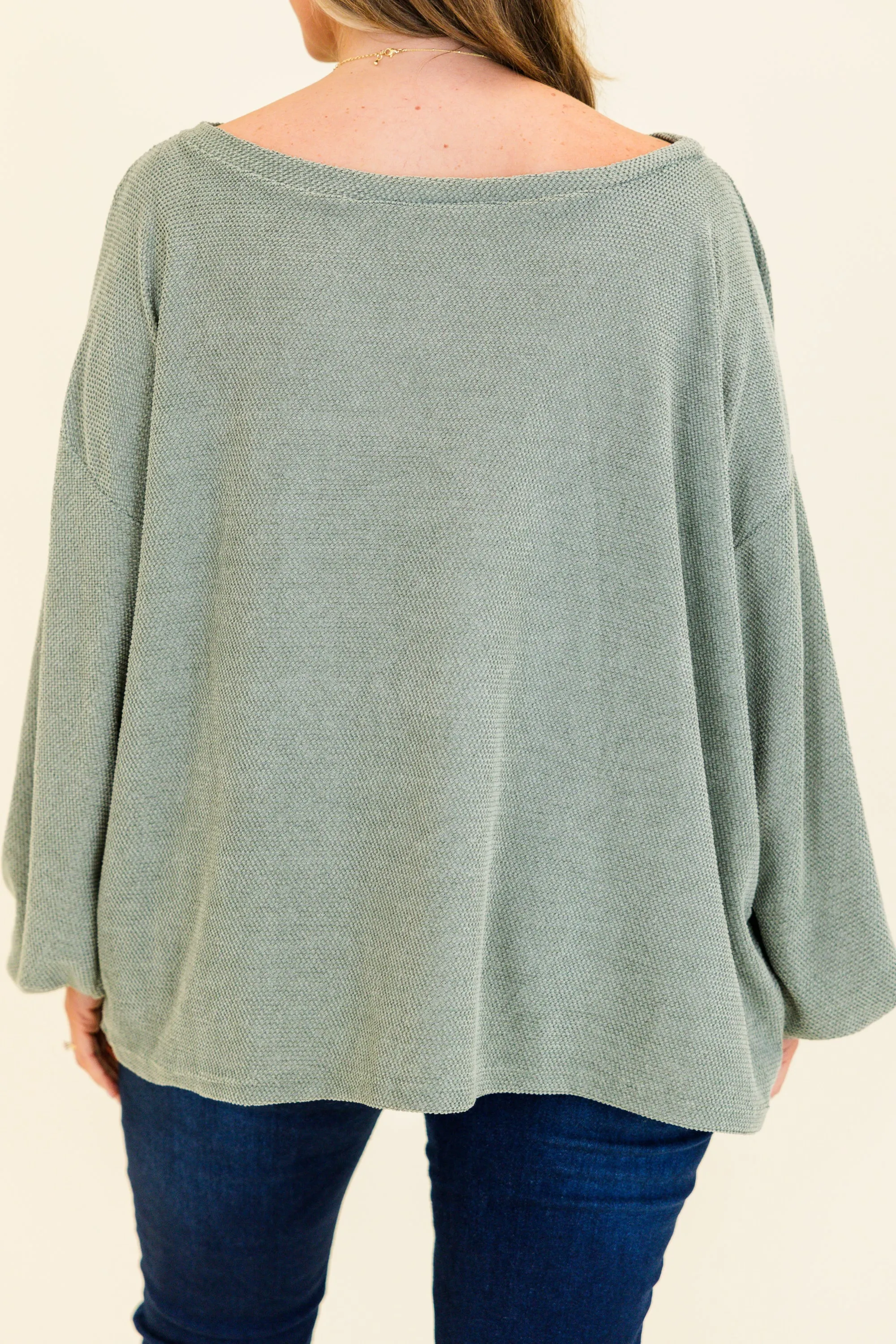 Suave Sweetheart Top, Sage