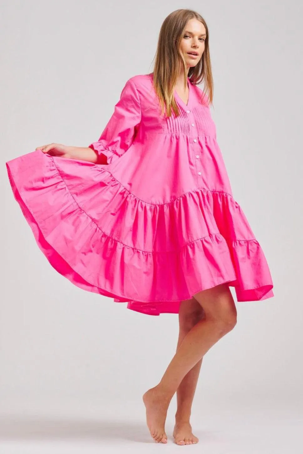 The Sindy Oversized Dress | Hot Pink