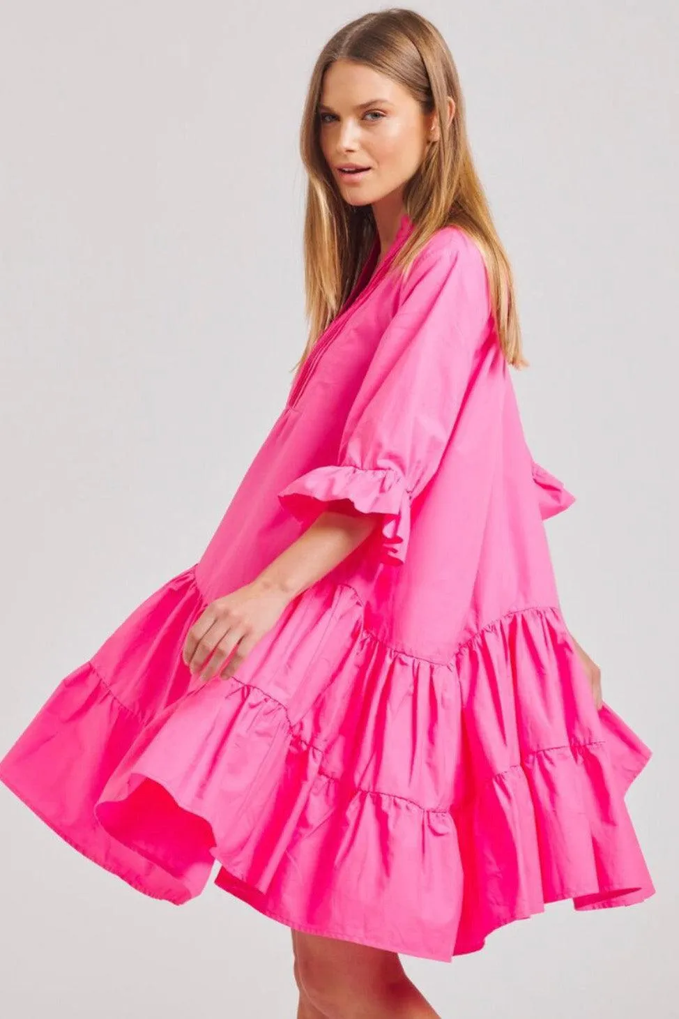 The Sindy Oversized Dress | Hot Pink