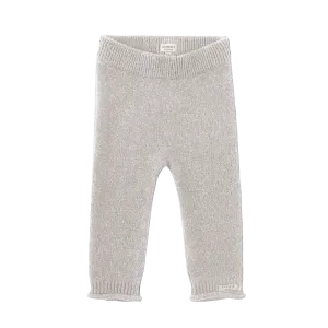 Trig Merino Wool Trousers | Soft Grey Melange