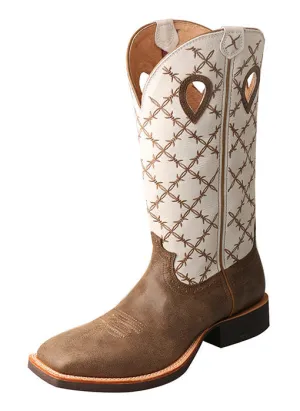 Twisted X Men's Ruff Stock Square Toe Boot