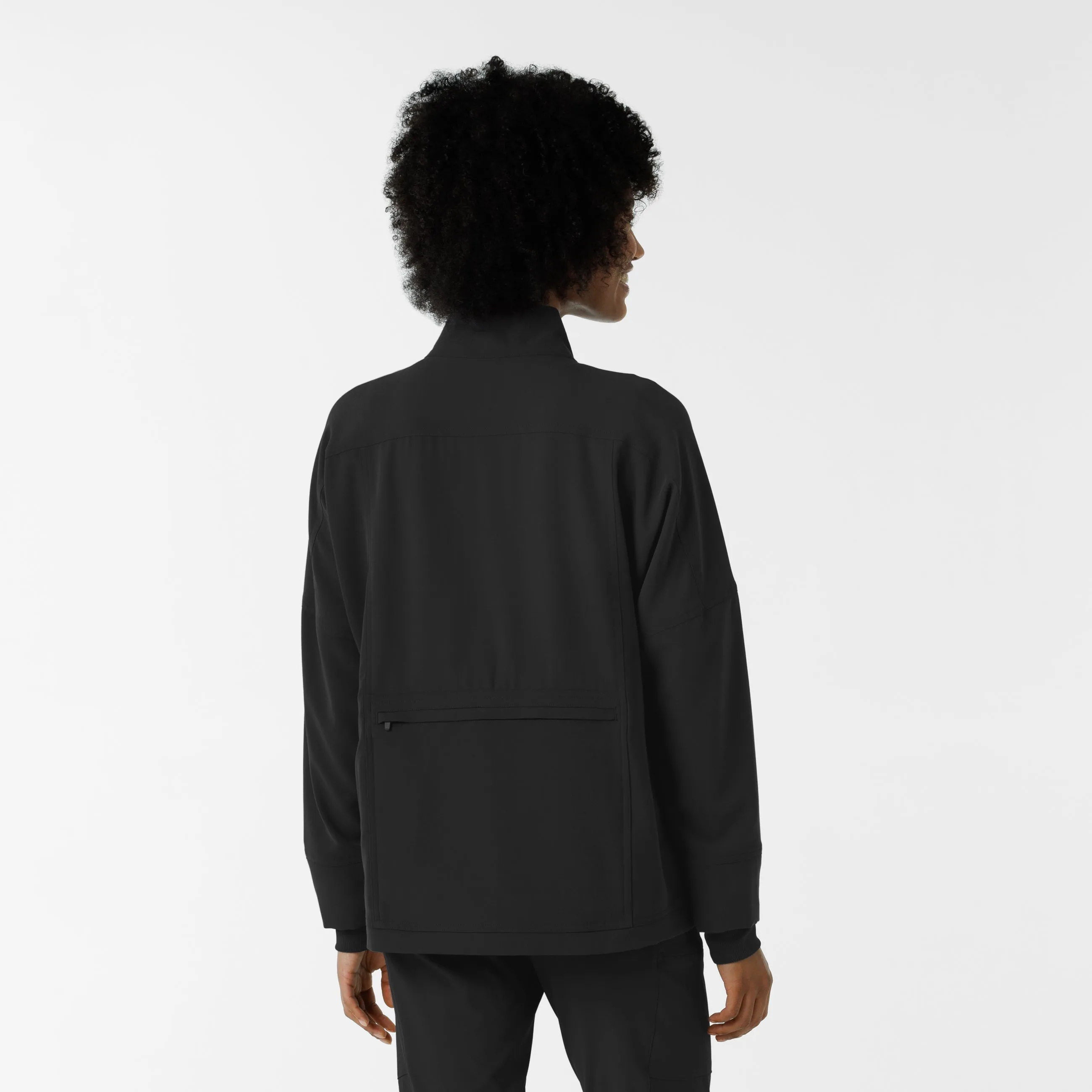 Women's Germs Happen Packable Scrub Jacket - Black