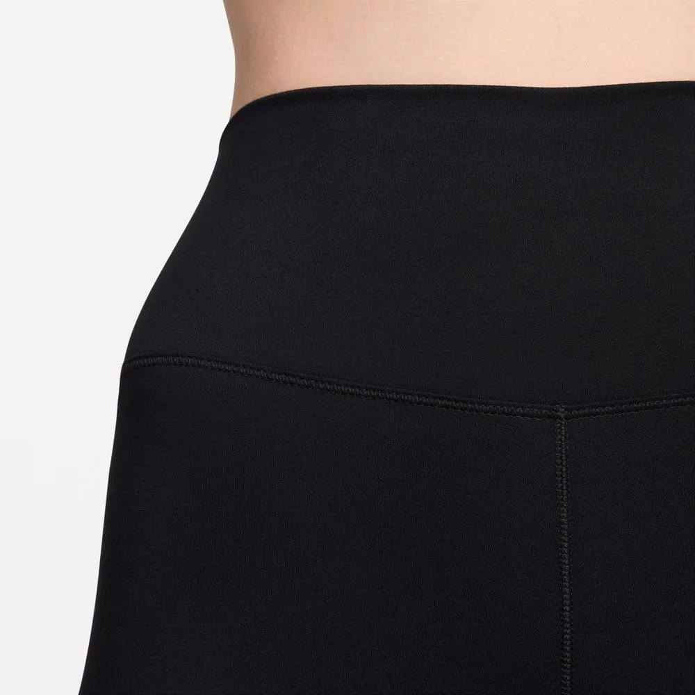 Womens One High-Waisted 5 Inch Biker Shorts - Black
